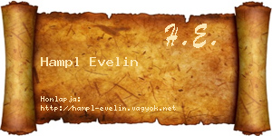 Hampl Evelin névjegykártya